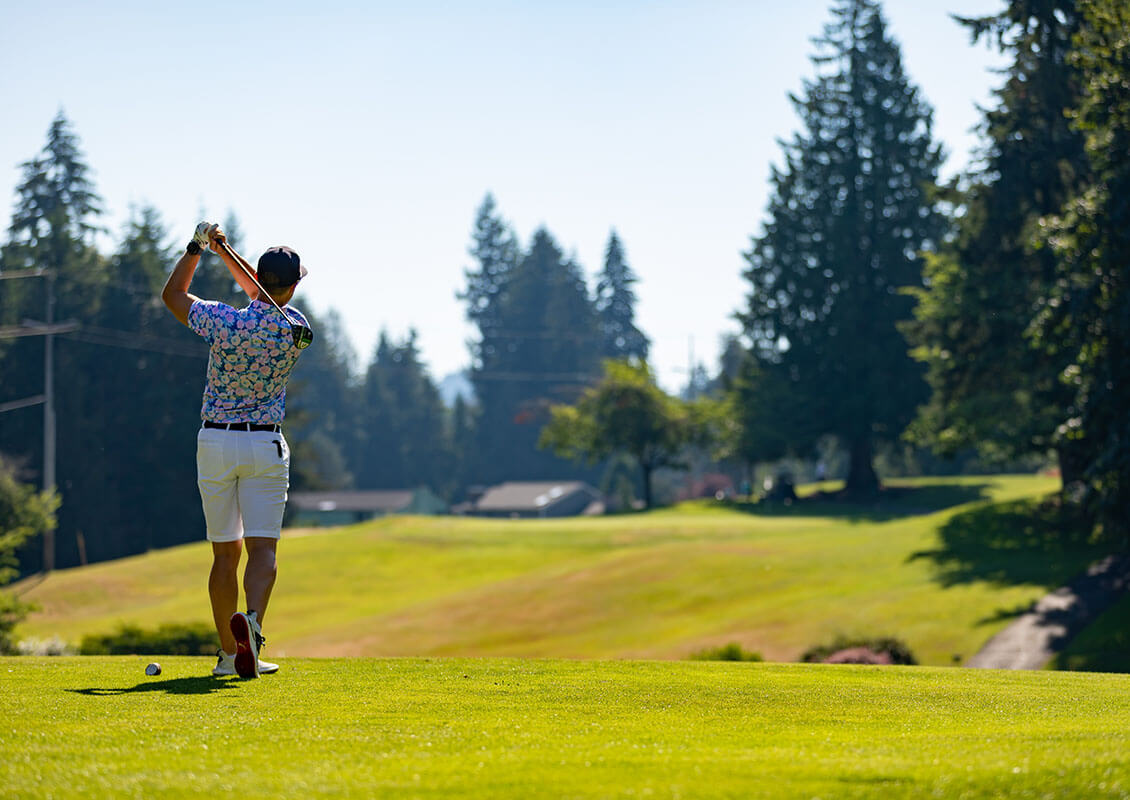 golfer on course