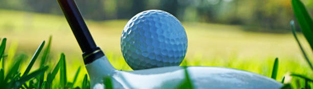 golf ball and club